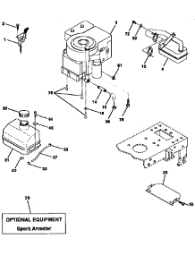 Engine parts for Craftsman Front-Engine Lawn Tractor 917258504 from AppliancePartsPros.com