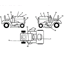 Decals parts for Craftsman Front-Engine Lawn Tractor 917258504 from AppliancePartsPros.com