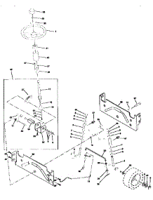 Steering Assembly parts for Craftsman Front-Engine Lawn Tractor 917258510 from AppliancePartsPros.com