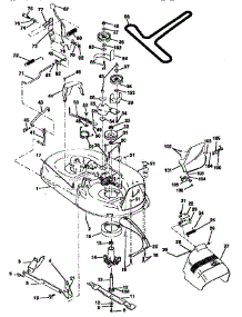 Mower parts for Craftsman Front-Engine Lawn Tractor 917258510 from AppliancePartsPros.com
