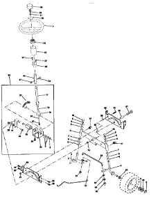 Steering Assembly parts for Craftsman Front-Engine Lawn Tractor 917258512 from AppliancePartsPros.com