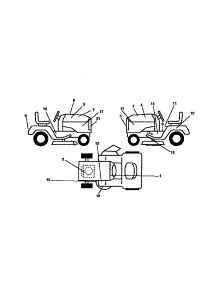 Decals parts for Craftsman Front-Engine Lawn Tractor 917258512 from AppliancePartsPros.com