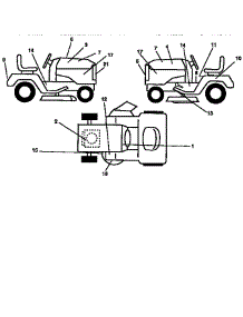 Decals parts for Craftsman Front-Engine Lawn Tractor 917258513 from AppliancePartsPros.com