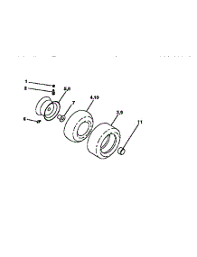 Wheels And Tires parts for Craftsman Front-Engine Lawn Tractor 917258513 from AppliancePartsPros.com