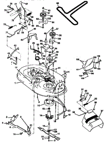Mower parts for Craftsman Front-Engine Lawn Tractor 917258513 from AppliancePartsPros.com
