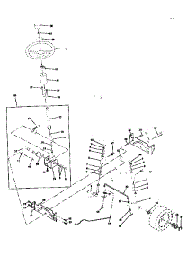 Steering Assembly parts for Craftsman Front-Engine Lawn Tractor 917258514 from AppliancePartsPros.com