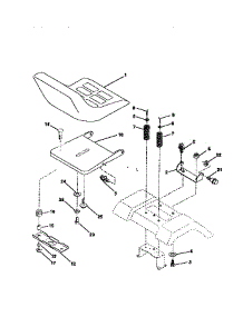 Seat Assembly parts for Craftsman Front-Engine Lawn Tractor 917258514 from AppliancePartsPros.com