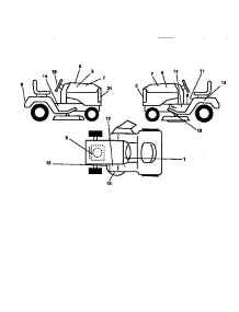 Decals parts for Craftsman Front-Engine Lawn Tractor 917258514 from AppliancePartsPros.com