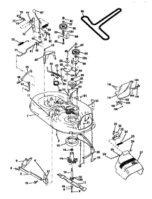 Mower parts for Craftsman Front-Engine Lawn Tractor 917258514 from AppliancePartsPros.com