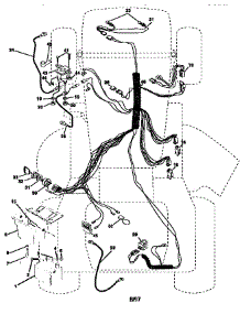 Electrical parts for Craftsman Front-Engine Lawn Tractor 917258515 from AppliancePartsPros.com