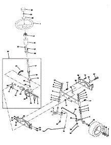 Steering Assembly parts for Craftsman Front-Engine Lawn Tractor 917258515 from AppliancePartsPros.com