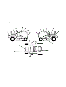 Decals parts for Craftsman Front-Engine Lawn Tractor 917258515 from AppliancePartsPros.com