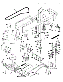 Drive parts for Craftsman Front-Engine Lawn Tractor 917258516 from AppliancePartsPros.com