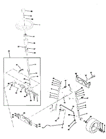 Steering Assembly parts for Craftsman Front-Engine Lawn Tractor 917258516 from AppliancePartsPros.com