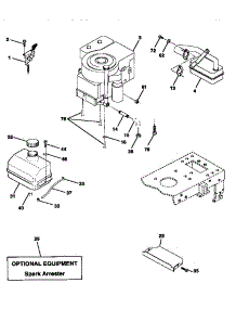 Engine parts for Craftsman Front-Engine Lawn Tractor 917258516 from AppliancePartsPros.com