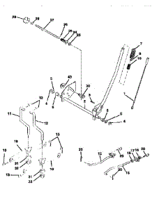 Mower Lift parts for Craftsman Front-Engine Lawn Tractor 917258520 from AppliancePartsPros.com