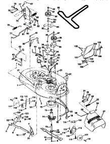 Mower Deck parts for Craftsman Front-Engine Lawn Tractor 917258520 from AppliancePartsPros.com