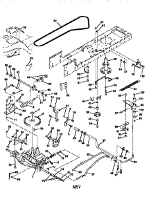 Drive parts for Craftsman Front-Engine Lawn Tractor 917258521 from AppliancePartsPros.com