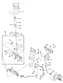 Steering Assembly parts for Craftsman Front-Engine Lawn Tractor 917258521 from AppliancePartsPros.com