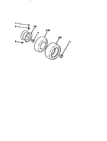 Wheels And Tires parts for Craftsman Front-Engine Lawn Tractor 917258521 from AppliancePartsPros.com