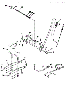 Mower Lift parts for Craftsman Front-Engine Lawn Tractor 917258521 from AppliancePartsPros.com