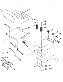 Seat Assembly parts for Craftsman Front-Engine Lawn Tractor 917258522 from AppliancePartsPros.com