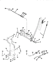 Mower Lift parts for Craftsman Front-Engine Lawn Tractor 917258522 from AppliancePartsPros.com
