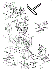 Mower Deck parts for Craftsman Front-Engine Lawn Tractor 917258522 from AppliancePartsPros.com