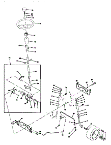 Steering Assembly parts for Craftsman Front-Engine Lawn Tractor 917258523 from AppliancePartsPros.com
