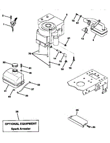 Engine parts for Craftsman Front-Engine Lawn Tractor 917258523 from AppliancePartsPros.com