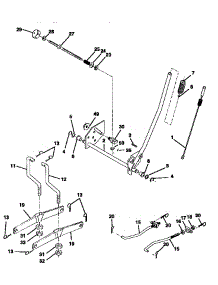 Mower Lift parts for Craftsman Front-Engine Lawn Tractor 917258523 from AppliancePartsPros.com