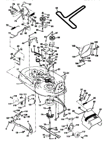 Mower Deck parts for Craftsman Front-Engine Lawn Tractor 917258523 from AppliancePartsPros.com