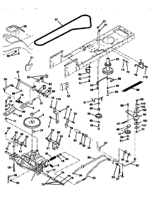 Drive parts for Craftsman Front-Engine Lawn Tractor 917258524 from AppliancePartsPros.com