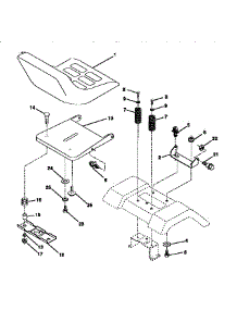 Seat Assembly parts for Craftsman Front-Engine Lawn Tractor 917258524 from AppliancePartsPros.com