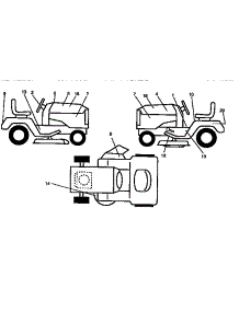 Decals parts for Craftsman Front-Engine Lawn Tractor 917258524 from AppliancePartsPros.com