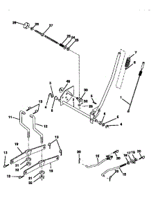 Mower Lift parts for Craftsman Front-Engine Lawn Tractor 917258524 from AppliancePartsPros.com