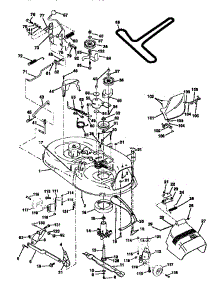 Mower Deck parts for Craftsman Front-Engine Lawn Tractor 917258524 from AppliancePartsPros.com