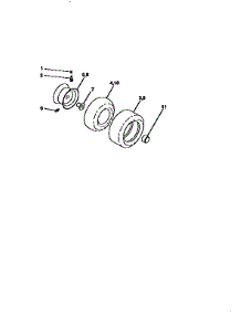 Wheels And Tires parts for Craftsman Front-Engine Lawn Tractor 917258530 from AppliancePartsPros.com