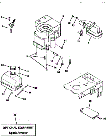 Engine parts for Craftsman Front-Engine Lawn Tractor 917258530 from AppliancePartsPros.com