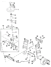 Steering Assembly parts for Craftsman Front-Engine Lawn Tractor 917258531 from AppliancePartsPros.com
