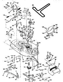 Mower Deck parts for Craftsman Front-Engine Lawn Tractor 917258531 from AppliancePartsPros.com