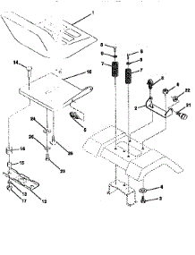 Seat Assembly parts for Craftsman Front-Engine Lawn Tractor 917258532 from AppliancePartsPros.com