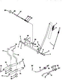 Mower Lift parts for Craftsman Front-Engine Lawn Tractor 917258532 from AppliancePartsPros.com