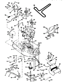 Mower Deck parts for Craftsman Front-Engine Lawn Tractor 917258532 from AppliancePartsPros.com