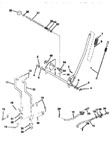 Mower Lift parts for Craftsman Front-Engine Lawn Tractor 917258534 from AppliancePartsPros.com
