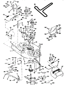 Mower Deck parts for Craftsman Front-Engine Lawn Tractor 917258534 from AppliancePartsPros.com