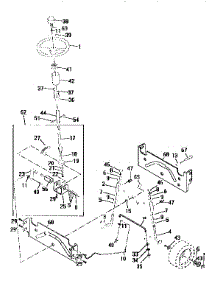 Steering Assembly parts for Craftsman Front-Engine Lawn Tractor 917258540 from AppliancePartsPros.com