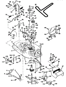 Mower Deck parts for Craftsman Front-Engine Lawn Tractor 917258540 from AppliancePartsPros.com