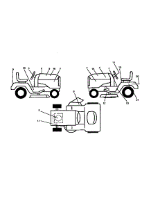 Decals parts for Craftsman Front-Engine Lawn Tractor 917258541 from AppliancePartsPros.com