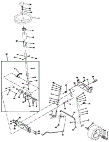 Steering Assembly parts for Craftsman Front-Engine Lawn Tractor 917258542 from AppliancePartsPros.com